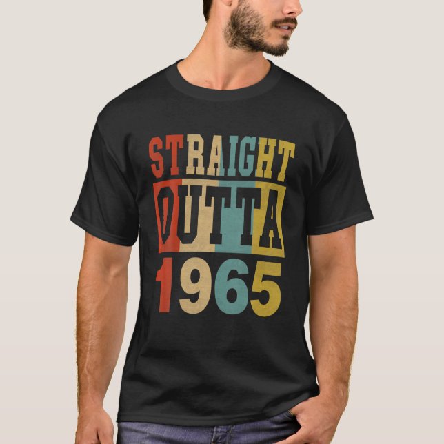 Camiseta Directamente Fuera De 1965 56º Cumpleaños Niño De  (Anverso)