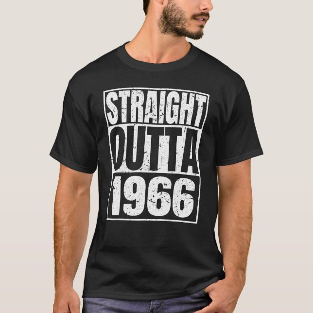 Camiseta Directamente Fuera de 1966 56º cumpleaños Retro 56 (Anverso)