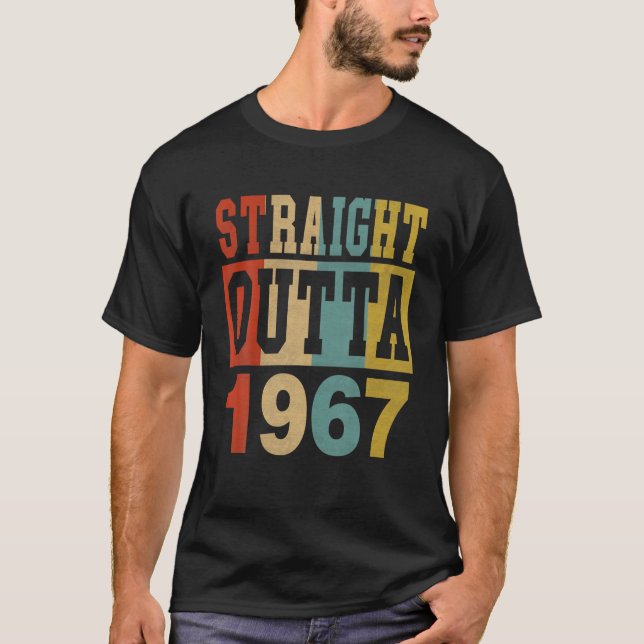 Camiseta Directamente Fuera De 1967 54º Cumpleaños Niño De  (Anverso)