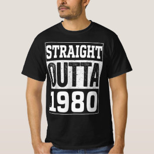 Camiseta Directamente Fuera de 1980 , 1980 Feliz Regalo de 