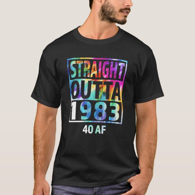 Camiseta Directamente Fuera De 1983 40º Cumpleaños Para Ell (Anverso)