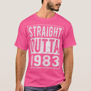 Camiseta Directamente Fuera de 1983, Divertido Nacido en 19