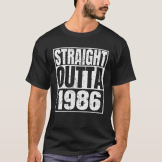 Camiseta Directamente Fuera De 1986 36º Cumpleaños Funny 36