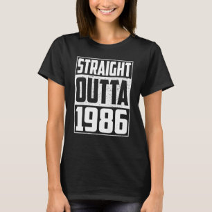 Camiseta Directamente Fuera de 1986 36º cumpleaños Vintage 