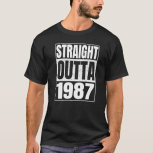 Camiseta Directamente Fuera de 1987 35º cumpleaños 35 años 