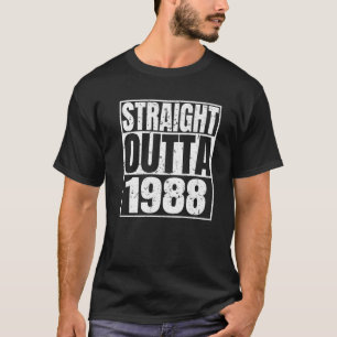 Camiseta Directamente Fuera De 1988 34º Cumpleaños Funny 34