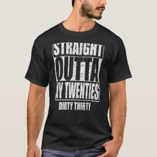 Camiseta Directamente Fuera de 1991 Sucio Treinta y Treinta