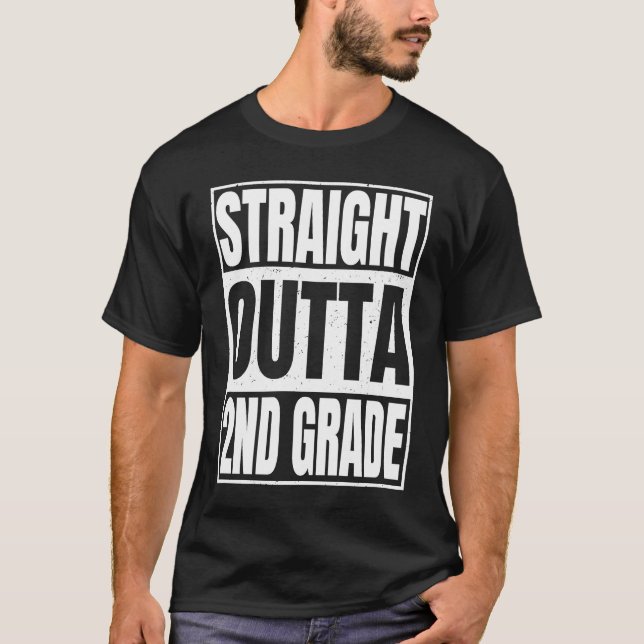 Camiseta Directamente Fuera De 2º Grado Clase De Secundaria (Anverso)