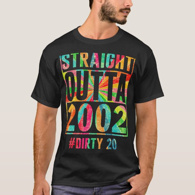 Camiseta Directamente Fuera de 2002 Sucio Veinte cumpleaños (Anverso)