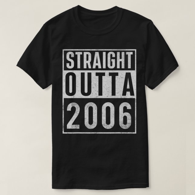 Camiseta Directamente Fuera De 2006 Año De Nacimiento (Diseño del anverso)