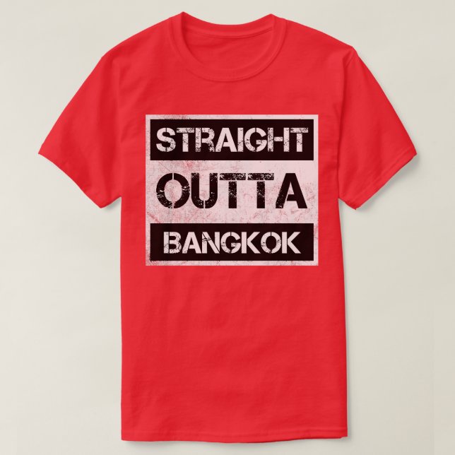 Camiseta Directamente fuera de Bangkok, Tailandia, con prob (Diseño del anverso)