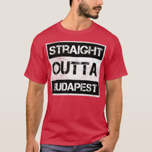 Camiseta Directamente fuera de Budapest Hungría Vintage ang