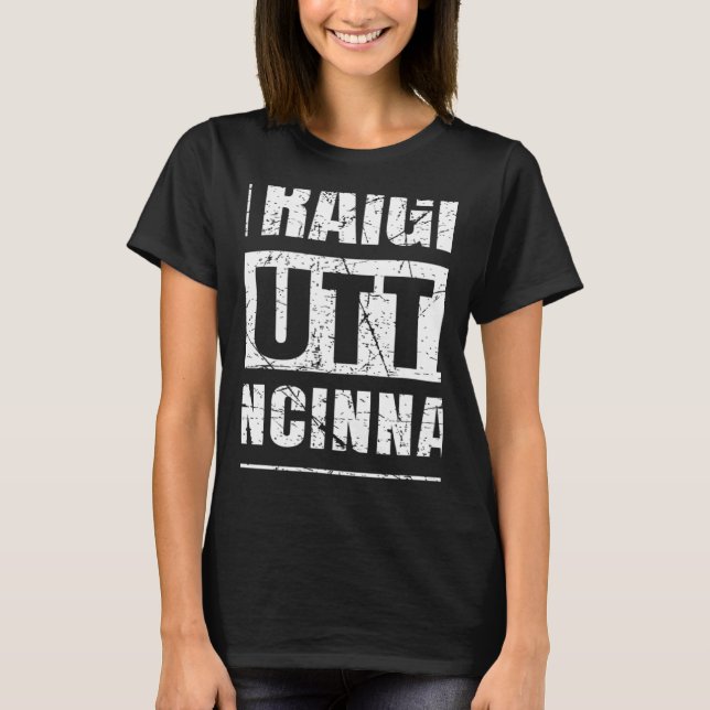 Camiseta Directamente Fuera de Cincinnati Ohio (Anverso)