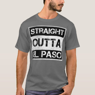 Camiseta Directamente Fuera de El Paso Texas Vintage