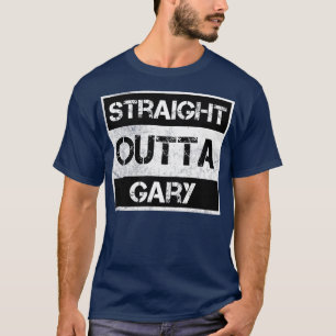 Camiseta Directamente fuera de Gary ciudad Indiana Vintage 