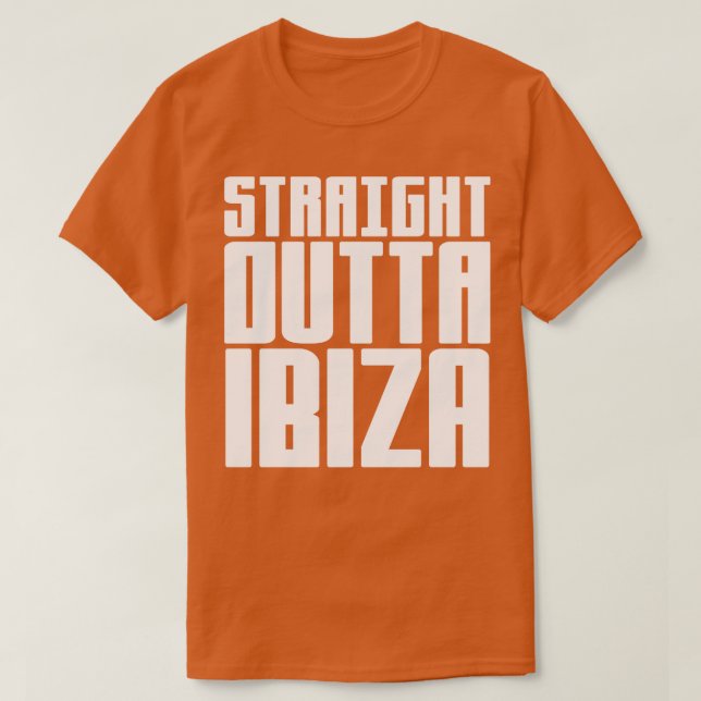 Camiseta Directamente fuera de Ibiza 1 (Diseño del anverso)