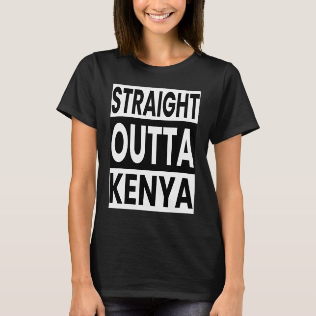 Camiseta Directamente fuera de Kenia África (Anverso)