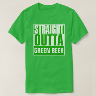 CAMISETA DIRECTAMENTE FUERA DE LA CERVEZA VERDE ST. EL DÍA