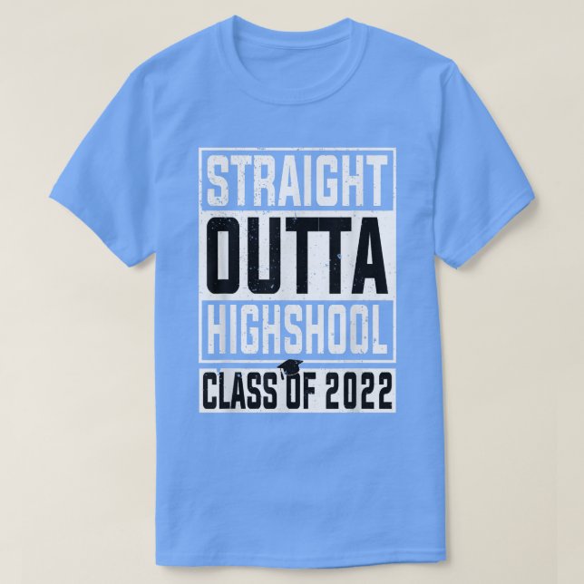 Camiseta Directamente Fuera De La Clase De Secundaria Super (Diseño del anverso)