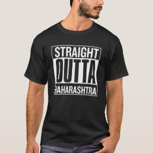 Camiseta Directamente fuera de Maharashtra Orgulloso Estado