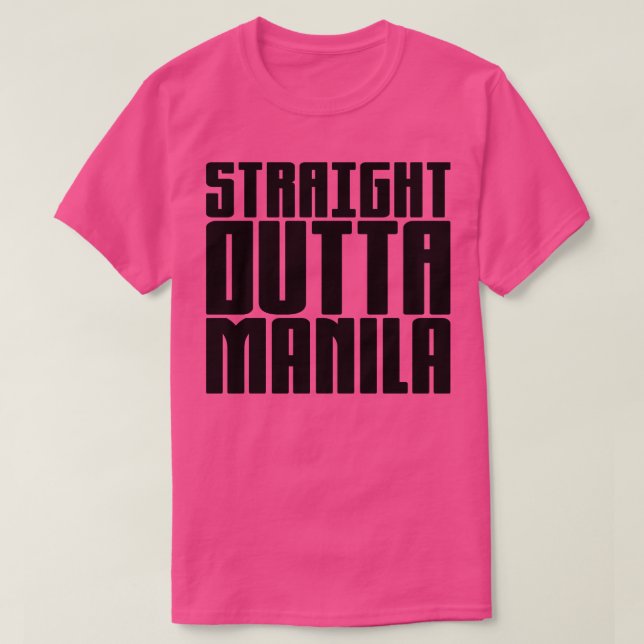 Camiseta Directamente fuera de Manila (Diseño del anverso)