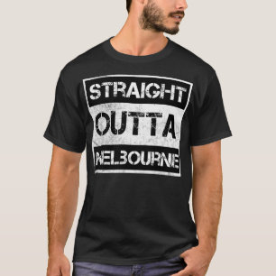 Camiseta Directamente fuera de Melbourne Australia Distanci