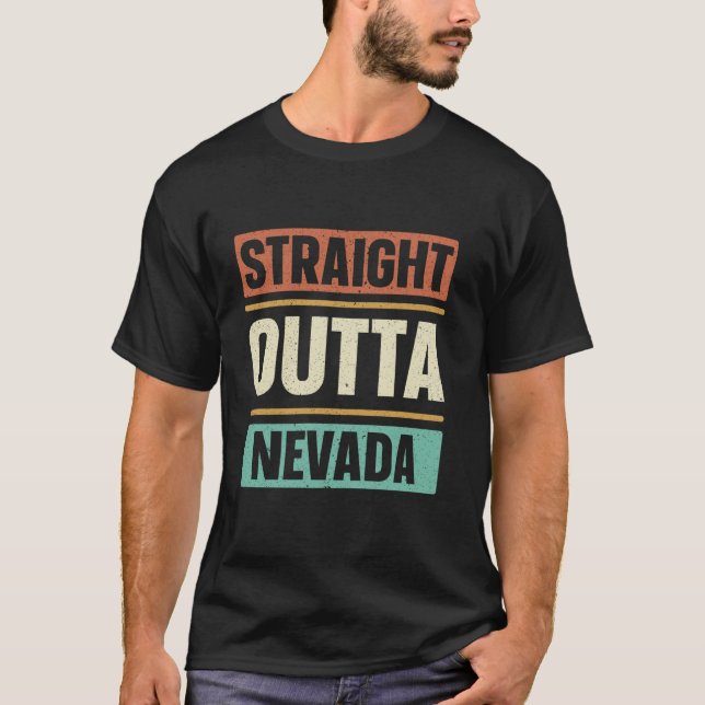 Camiseta Directamente fuera de Nevada Estados Unidos EE.UU. (Anverso)
