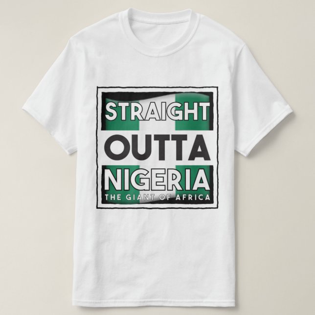 Camiseta Directamente fuera de Nigeria (Diseño del anverso)