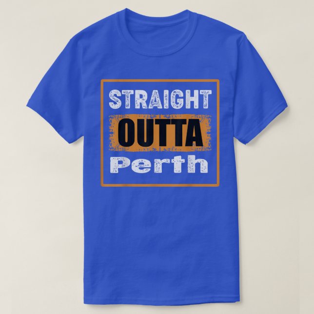 Camiseta Directamente Fuera De Perth Australia Con Problema (Diseño del anverso)
