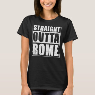 Camiseta Directamente Fuera de Roma Italia Viaje Roma