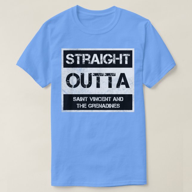 Camiseta Directamente fuera de San Vicente y las Granadinas (Diseño del anverso)