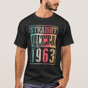 Camiseta Directamente Fuera de Septiembre de 1963 Feliz cum