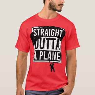 Camiseta Directamente Fuera De Un Avión Funny Skydiving