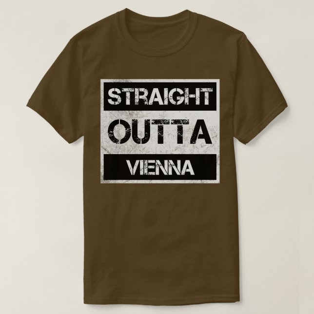 Camiseta Directamente Fuera De Viena Austria Vintage Distre (Diseño del anverso)