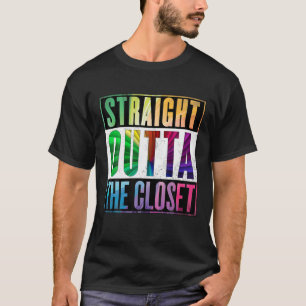 Camiseta Directamente fuera del clóset - Orgullo Gay LGBT