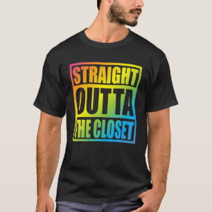 Camiseta Directamente fuera del clóset Orgulloso regalo de 