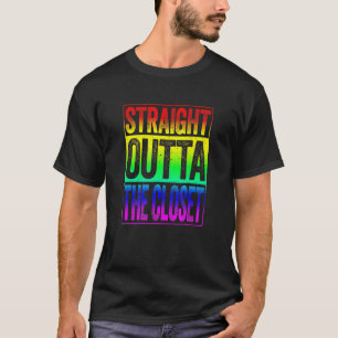 Camiseta Directamente Fuera Del Orgullo De Closet Lgbt