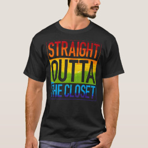 Camiseta Directamente Fuera Del Orgullo Gay Closet Lgbt