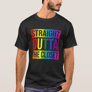 Camiseta Directamente fuera del Orgullo Gay LGBT