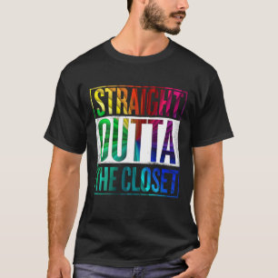 Camiseta Directamente fuera del Orgullo Gay LGBT