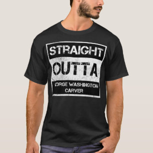 Camiseta Directamente Fuera George Washington por Monu Naci