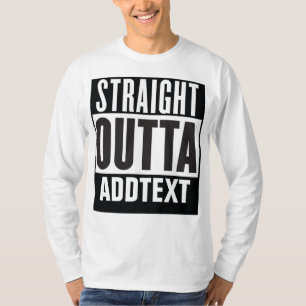 Camiseta Directamente Outta agregar el texto