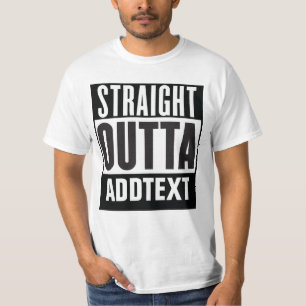 Camiseta Directamente Outta agregar el texto