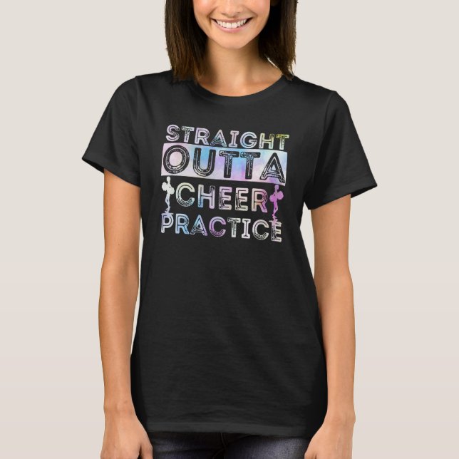 Camiseta Directamente Outta CheerLeidor De La Práctica De L (Anverso)