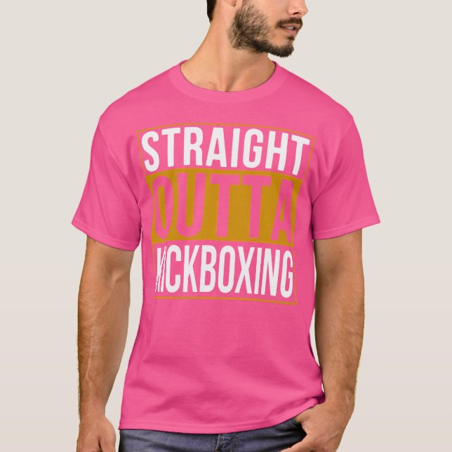 Camiseta Directamente Outta Kickboxing Funny Kickboxing s (Anverso)