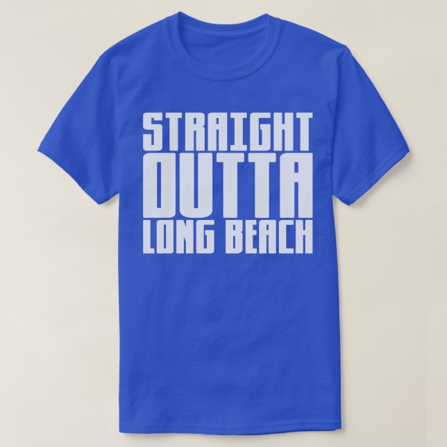 Camiseta Directamente Outta Long Beach (Diseño del anverso)