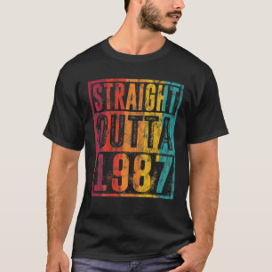 Camiseta Directamente Salidas 1987 Regalos Vintage de cumpl