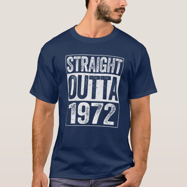 Camiseta Directamente Saliendo De 1972 50º Regalo De Cumple (Anverso)