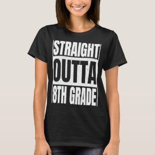 Camiseta Directamente Saliendo De 8º Grado Clase De Escuela
