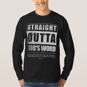 Camiseta Directamente Saliendo de los dioses Palabra Juan 3
